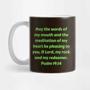 Bible Verse Psalm 19:14 Mug